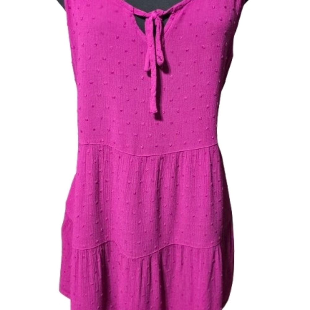 Torrid Pink Swiss Dot Tiered Cami Top Size 2 image 6